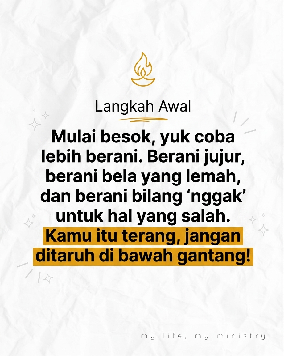 POV Kamu satusatunya yang beda di tongkrongan... Berani speak up nggak? Atau milih jadi Secret Agent yang imannya disimpan rapatrapat?