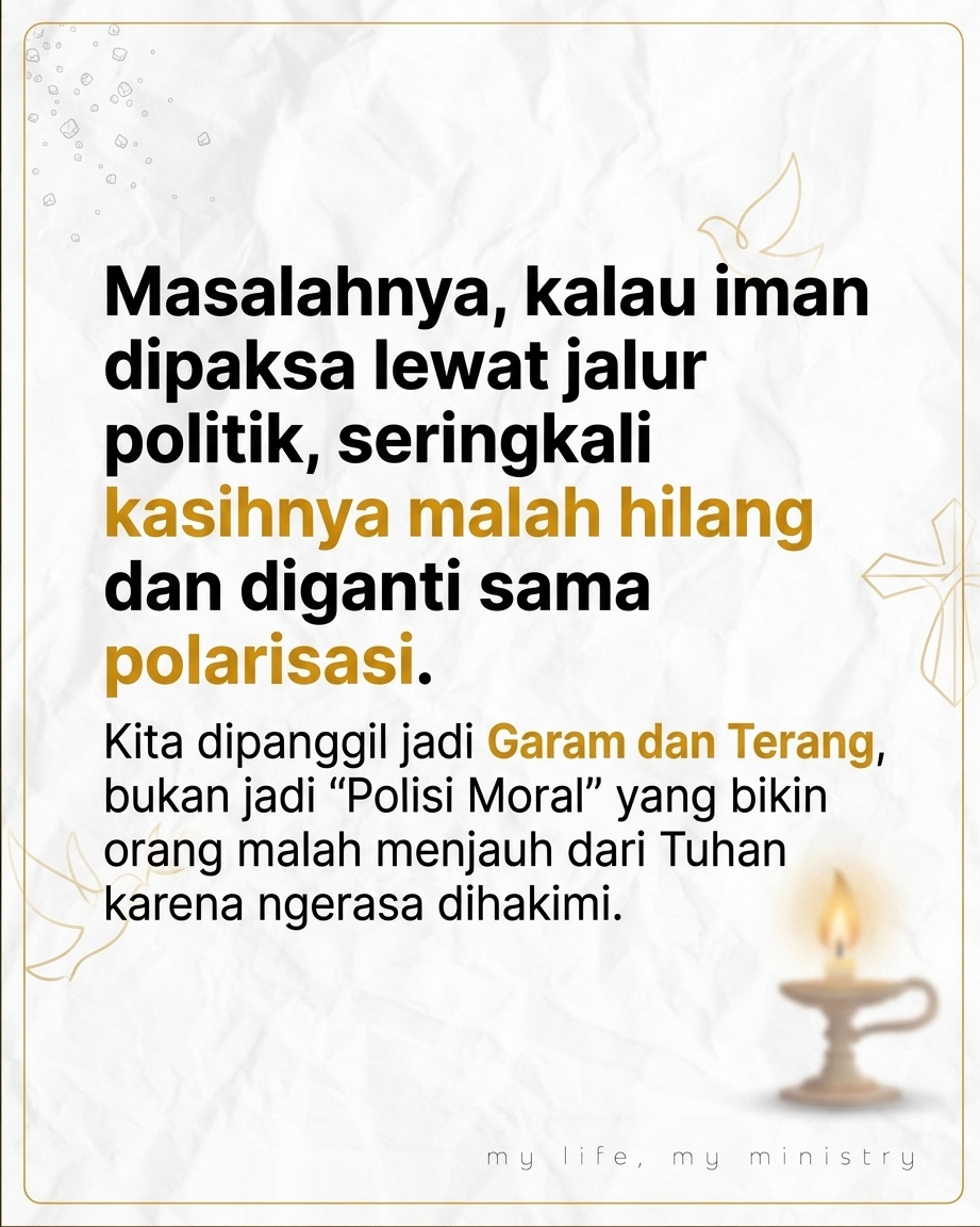 Judul Gereja atau Partai Politik? Kok Batasnya Jadi Tipis Ya!
