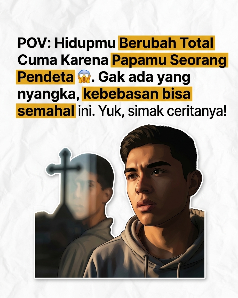 POV Hidupmu Berubah Total Cuma Karena Papamu Seorang Pendeta . Gak ada yang nyangka, kebebasan bisa semahal ini. Yuk, simak ceritanya!