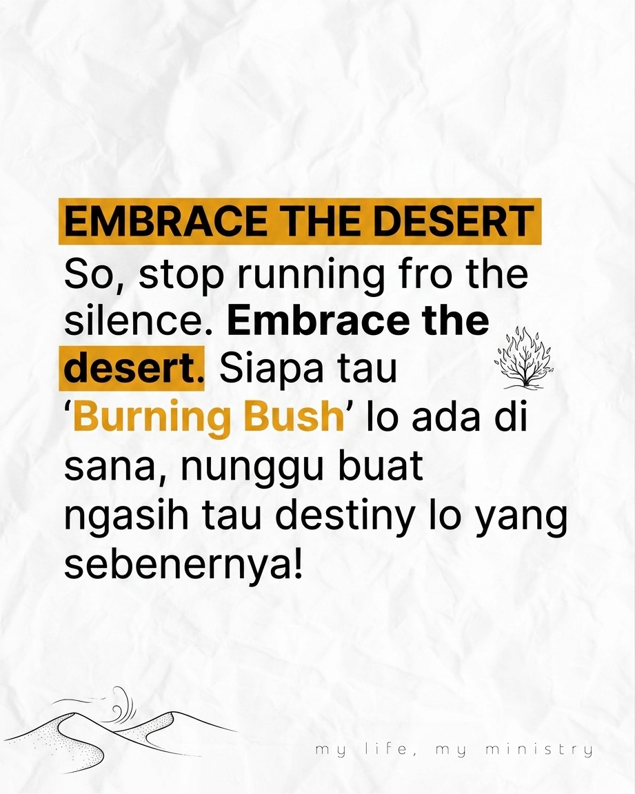 POV Lagi ngerasa kering, sepi, dan sendirian banget? Ternyata itu cara Tuhan ngeDM lo! Lets talk about the Desert Experience!