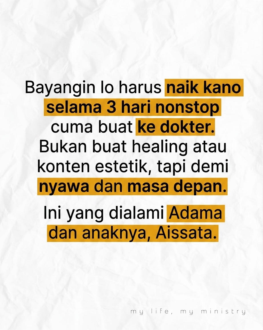 3 HARI DI ATAS KANO DEMI SEBUAH SENYUMAN? Kisah perjuangan yang bakal bikin lo mikir ulang soal arti pengorbanan. Swipe buat tau ceritanya!
