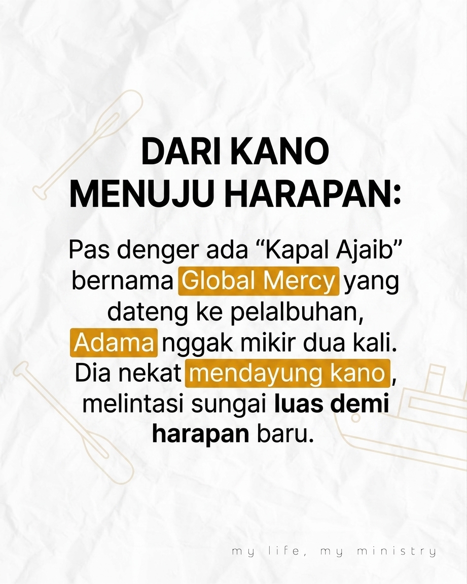 3 HARI DI ATAS KANO DEMI SEBUAH SENYUMAN? Kisah perjuangan yang bakal bikin lo mikir ulang soal arti pengorbanan. Swipe buat tau ceritanya!