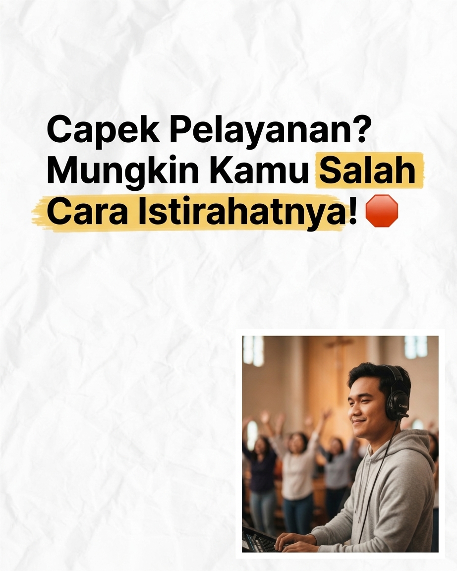 Capek Pelayanan? Mungkin Kamu Salah Cara Istirahatnya! 