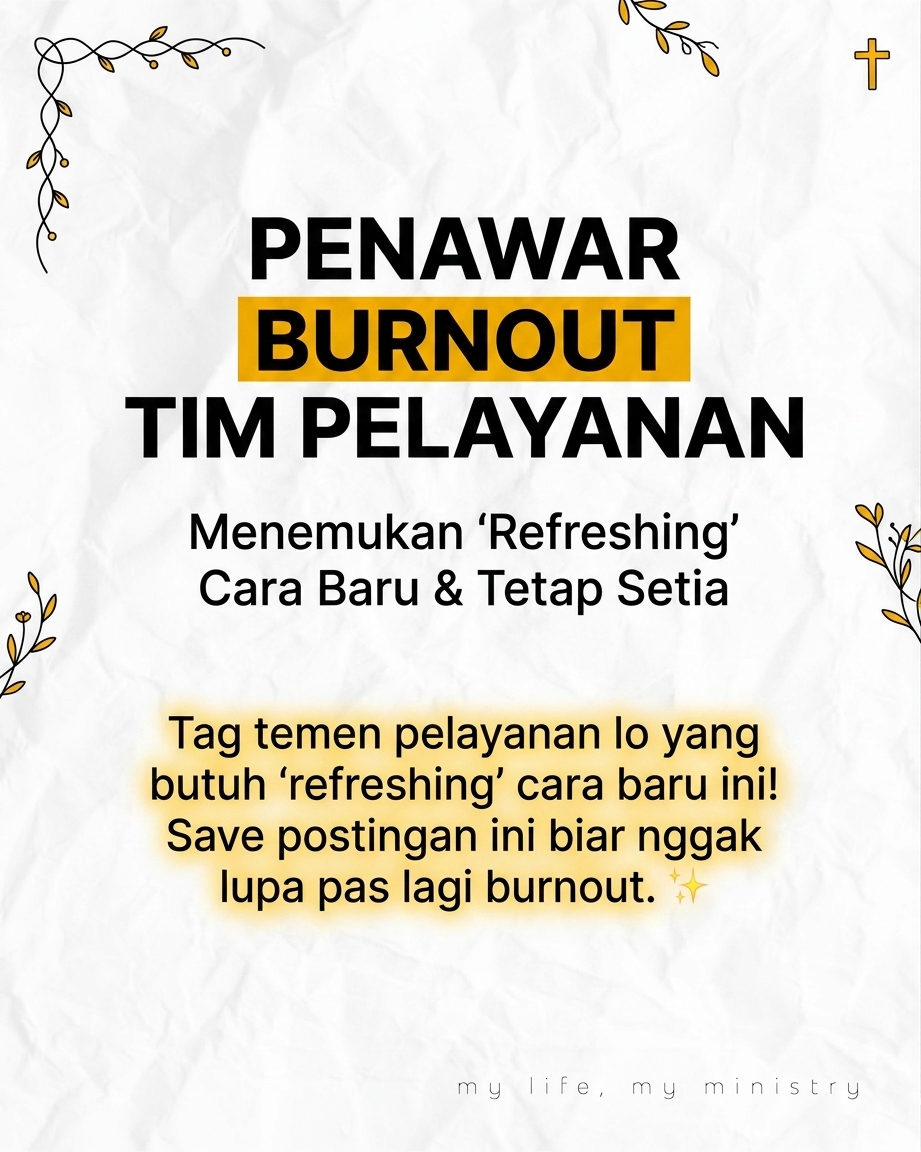 Capek Pelayanan? Mungkin Kamu Salah Cara Istirahatnya!