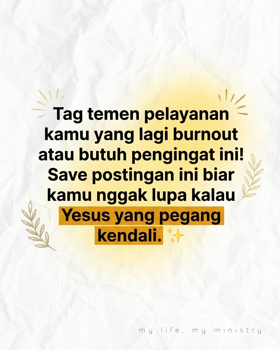 POV Kamu ngerasa kalau kamu nggak ada, pelayanan bakal hancur total! Kok bisa gitu? Yuk kita bahas pelanpelan.