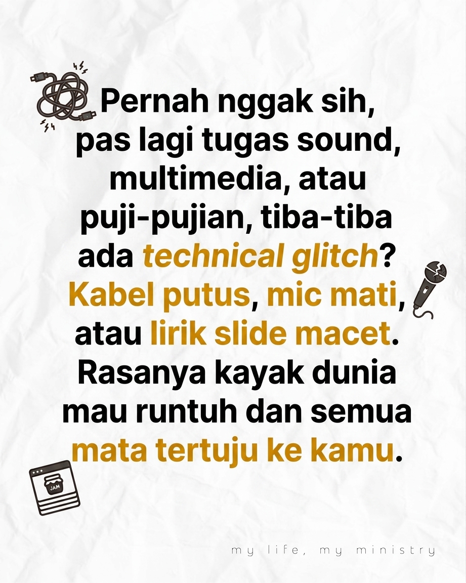 POV Kamu ngerasa kalau kamu nggak ada, pelayanan bakal hancur total! Kok bisa gitu? Yuk kita bahas pelanpelan.