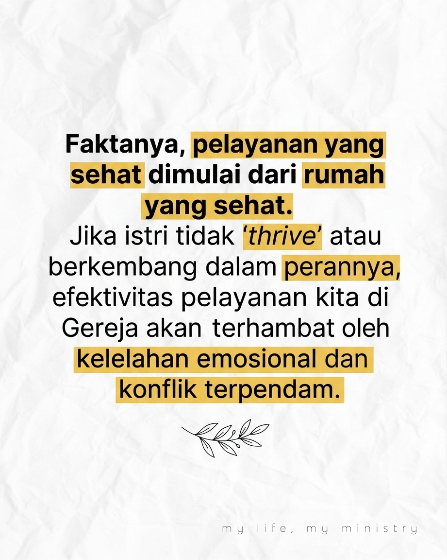 Judul Istri Lelah, Pelayanan Goyah? Rahasia Support System di Balik Panggung!