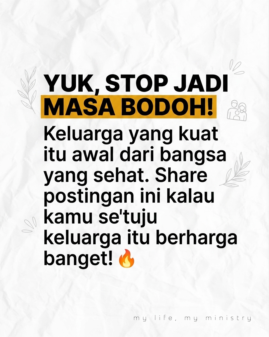 Jujurly, Family Breakdown itu Silent Killer. Kita Lagi Terlalu Santai? 