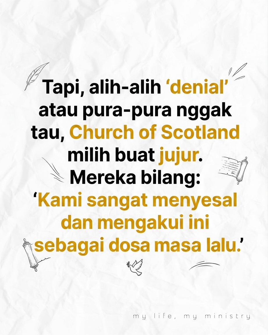 POV Kamu lagi scrolling dan nemu berita kalau Church of Scotland baru aja minta maaf secara resmi. Tapi tunggu... minta maaf soal apa?