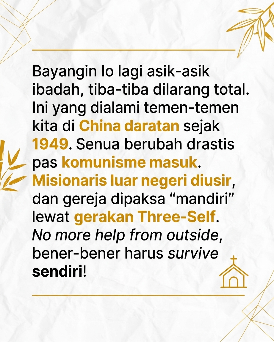 GEREJA RAHASIA? Gimana Umat Kristen di China Bisa Bertahan Sejak 1949? Spill the history inside! 