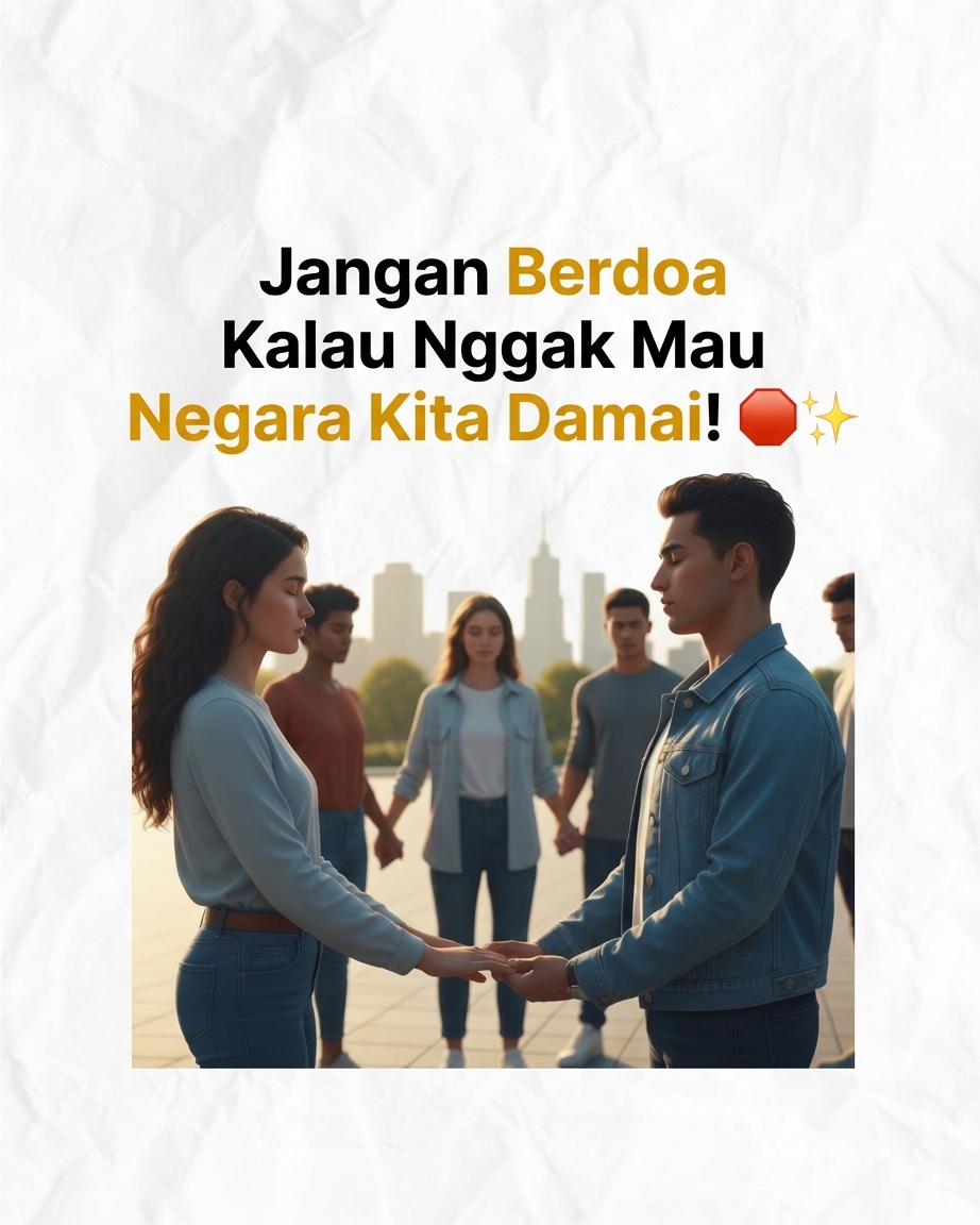 Jangan Berdoa Kalau Nggak Mau Negara Kita Damai! 