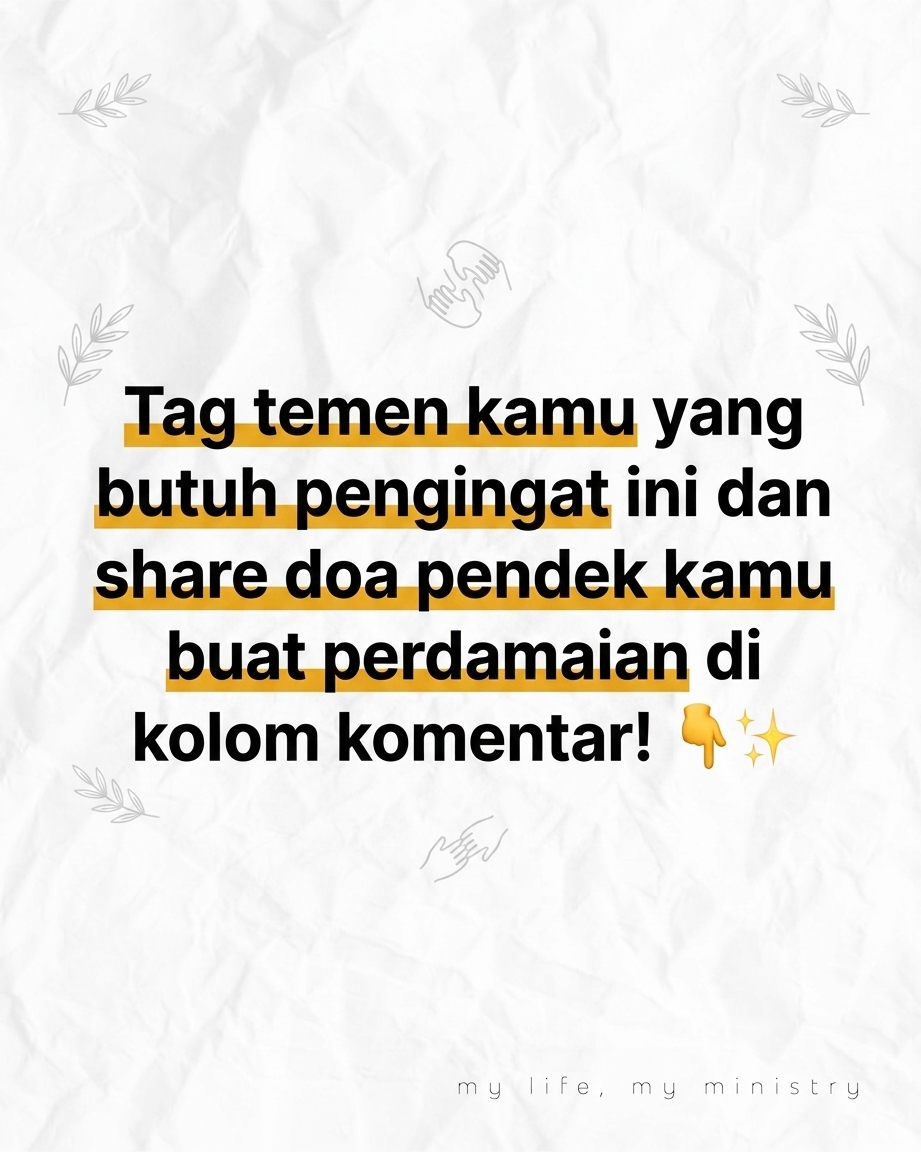 Jangan Berdoa Kalau Nggak Mau Negara Kita Damai!