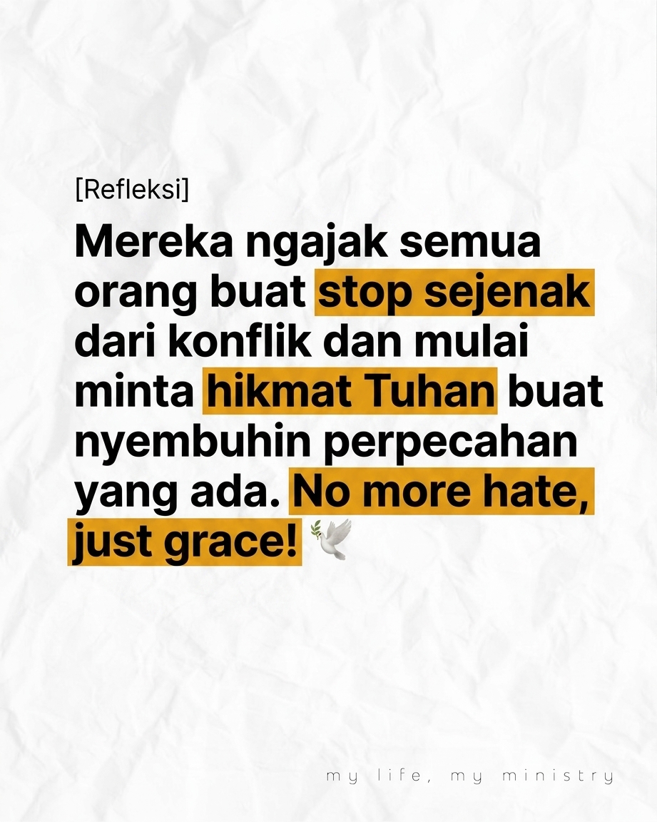 Jangan Berdoa Kalau Nggak Mau Negara Kita Damai!
