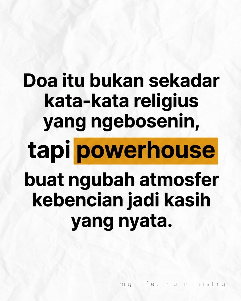 Jangan Berdoa Kalau Nggak Mau Negara Kita Damai!