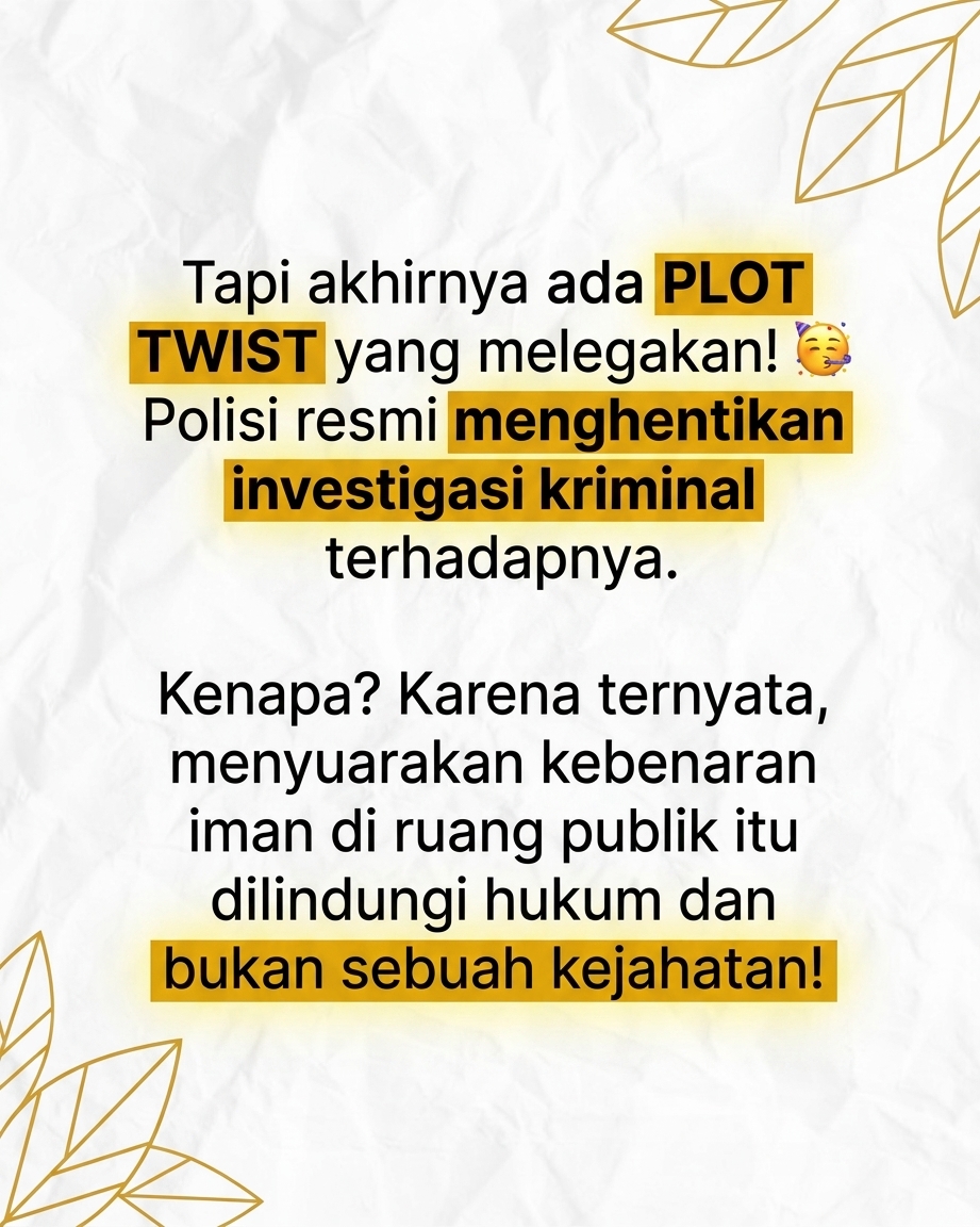 Hampir Dipenjara Cuma Garagara Ngomongin Alkitab?! 
