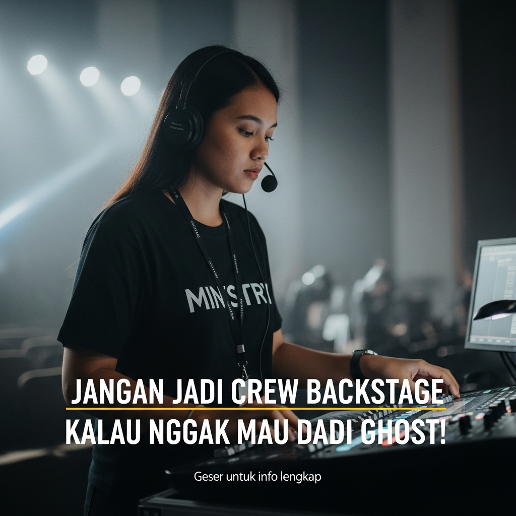 JANGAN JADI CREW BACKSTAGE KALAU NGGAK MAU JADI 'GHOST'!