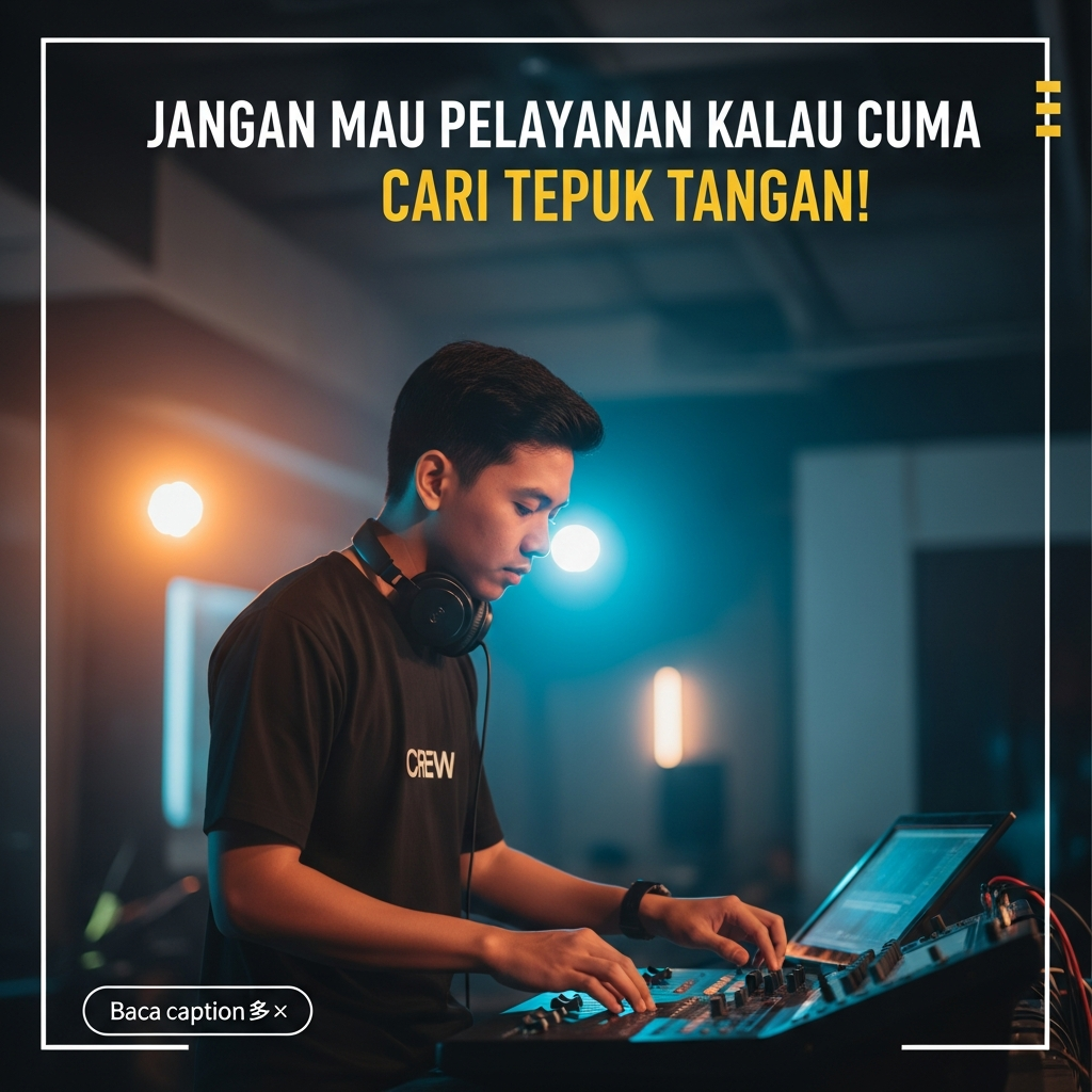 Jangan Mau Pelayanan Kalau Cuma Carinya Tepuk Tangan!