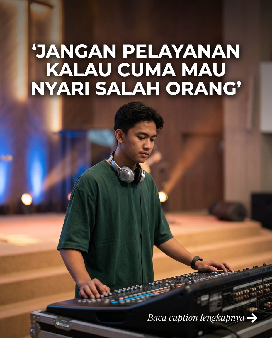 Jangan Pelayanan Kalau Cuma Mau Nyari Salah Orang, Nyesek Sendiri Nanti!