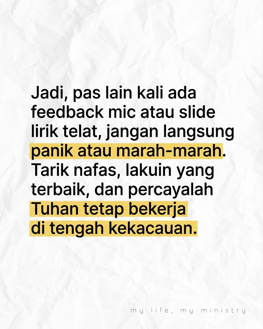 Sound System Mati Pas Reff? Jangan Langsung Nyalahin Setan! Yuk, kita bahas kenapa kecelakaan di panggung bisa jadi bagian dari rencana Tuhan yang misterius.