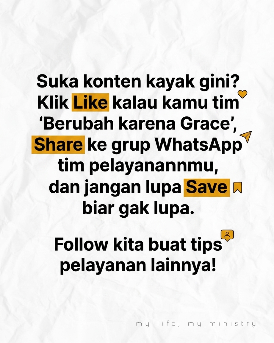 Capek Dibilang Gak Apaapa, yang Penting Hati Terus? Jujur deh, kita sering banget denger kalimat ini pas pelayanan lagi chaos atau ada kesalahan teknis. Tapi, apakah Kasih Karunia Grace itu cuma sekadar alasan buat kita tetep di posisi yang sama? Lets talk
