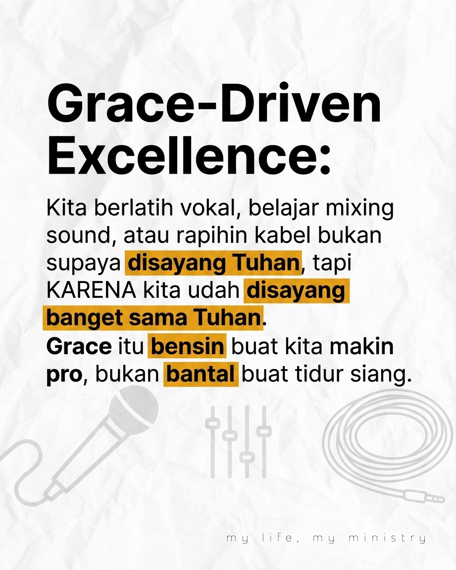 Capek Dibilang Gak Apaapa, yang Penting Hati Terus? Jujur deh, kita sering banget denger kalimat ini pas pelayanan lagi chaos atau ada kesalahan teknis. Tapi, apakah Kasih Karunia Grace itu cuma sekadar alasan buat kita tetep di posisi yang sama? Lets talk