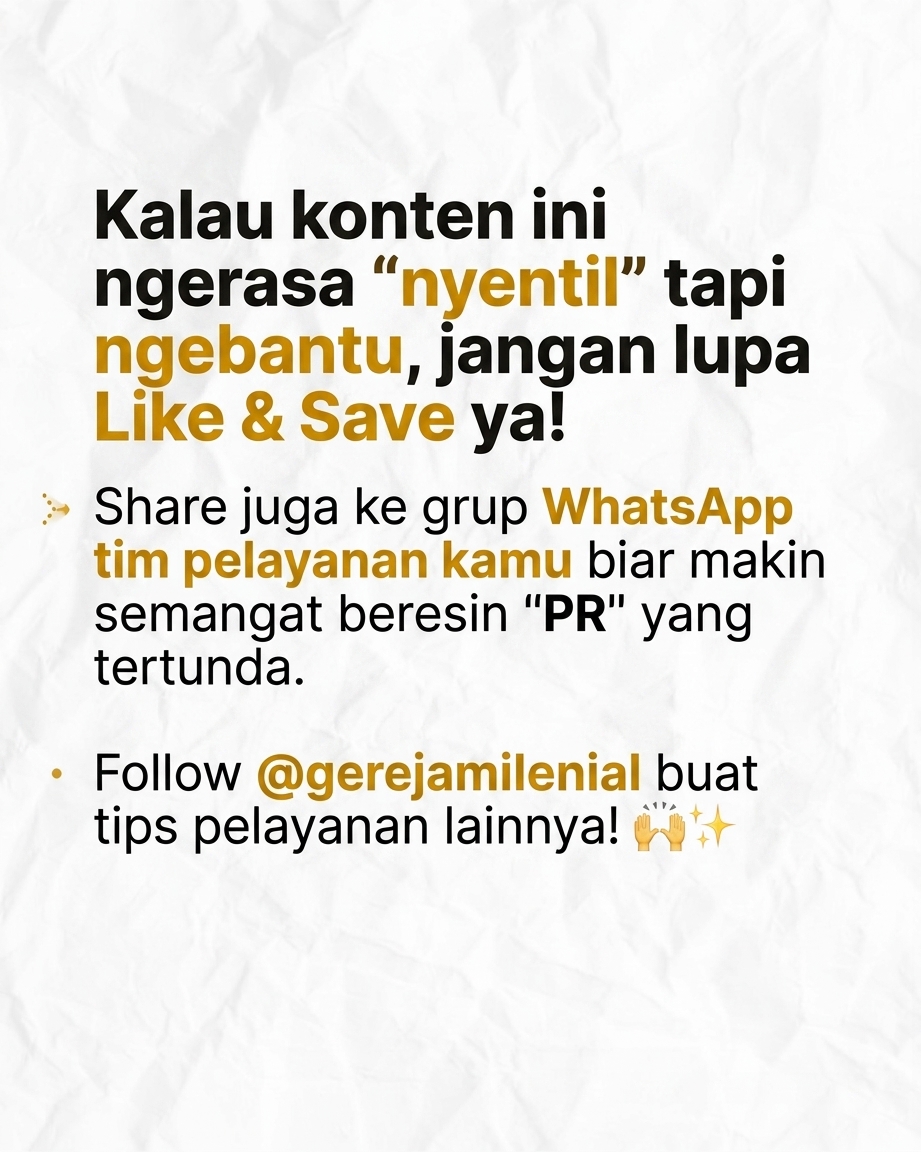 JANGAN TUNGGU MINGGU DEPAN BUAT BERESIN INI! Sering nggak sih kepikiran, Ah, kabel ini agak noise dikit, tapi gapapa lah ya, minggu depan aja dibenerin? Hatihati, kebiasaan nanti aja bisa jadi bom waktu buat pelayananmu! Yuk, kita bahas kenapa besok itu s