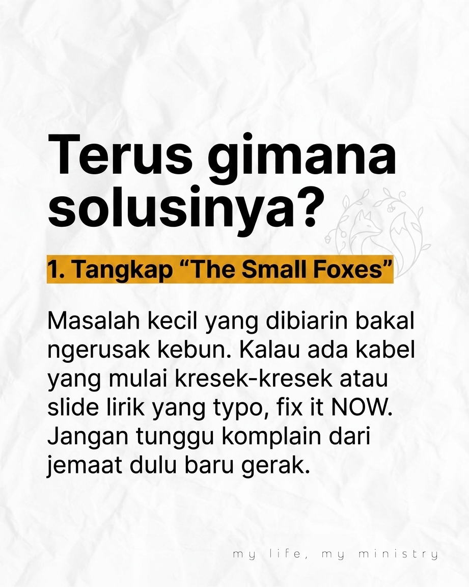 JANGAN TUNGGU MINGGU DEPAN BUAT BERESIN INI! Sering nggak sih kepikiran, Ah, kabel ini agak noise dikit, tapi gapapa lah ya, minggu depan aja dibenerin? Hatihati, kebiasaan nanti aja bisa jadi bom waktu buat pelayananmu! Yuk, kita bahas kenapa besok itu s