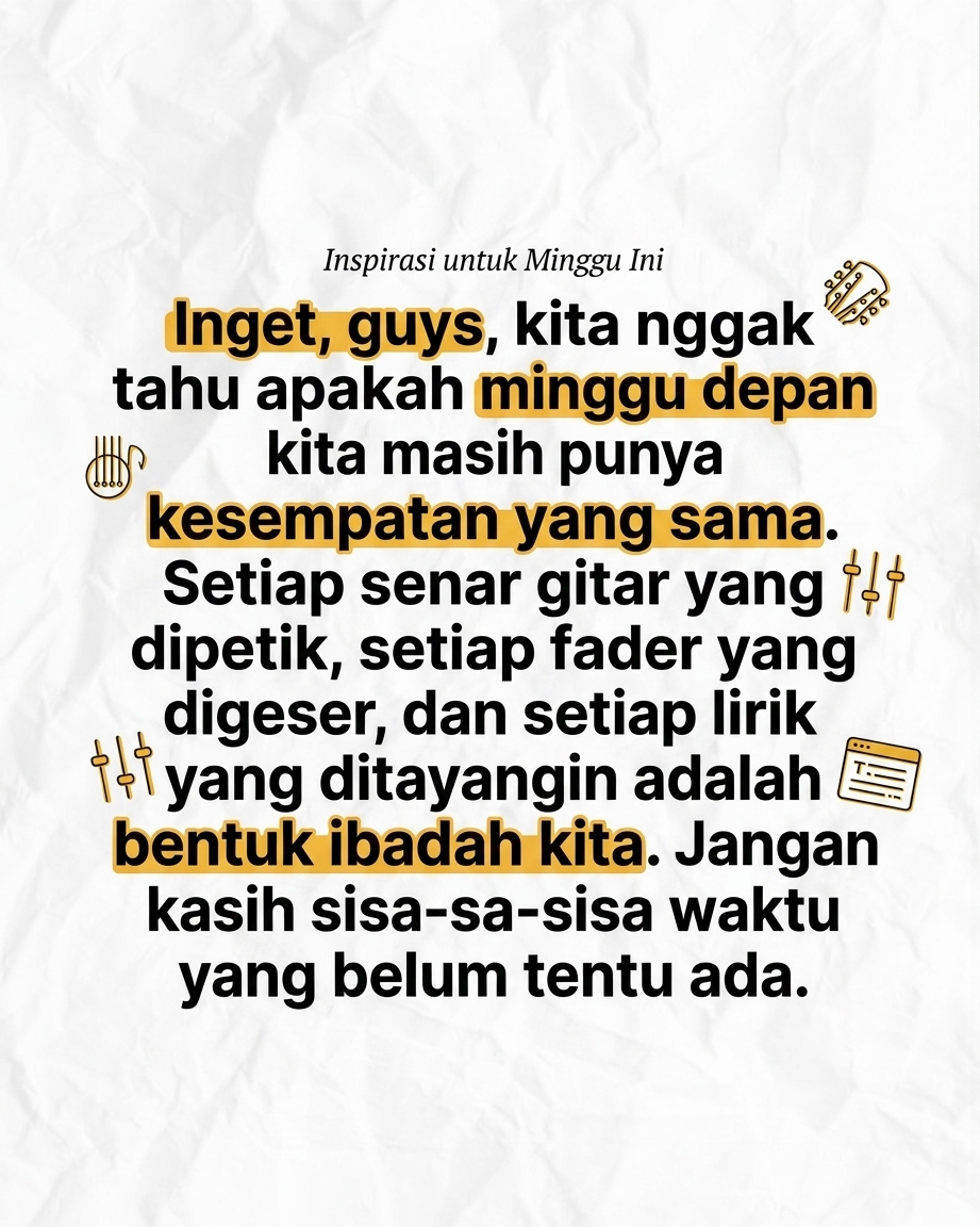 JANGAN TUNGGU MINGGU DEPAN BUAT BERESIN INI! Sering nggak sih kepikiran, Ah, kabel ini agak noise dikit, tapi gapapa lah ya, minggu depan aja dibenerin? Hatihati, kebiasaan nanti aja bisa jadi bom waktu buat pelayananmu! Yuk, kita bahas kenapa besok itu s