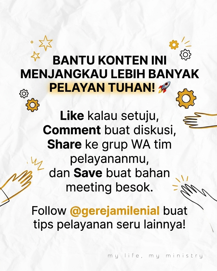 STOP! Jangan Gabungin Tim Pelayanan Kalau Belum Baca Ini!