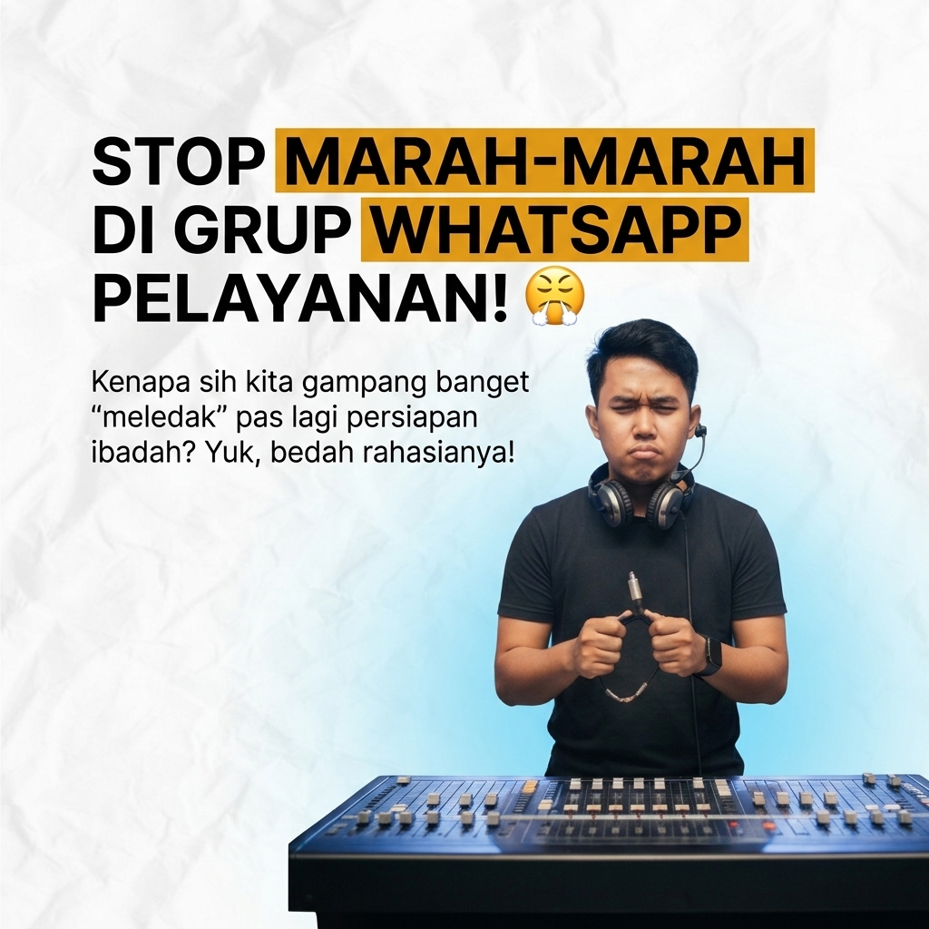 STOP MARAHMARAH DI GRUP WHATSAPP PELAYANAN! Kenapa sih kita gampang banget meledak pas lagi persiapan ibadah? Yuk, bedah rahasianya!