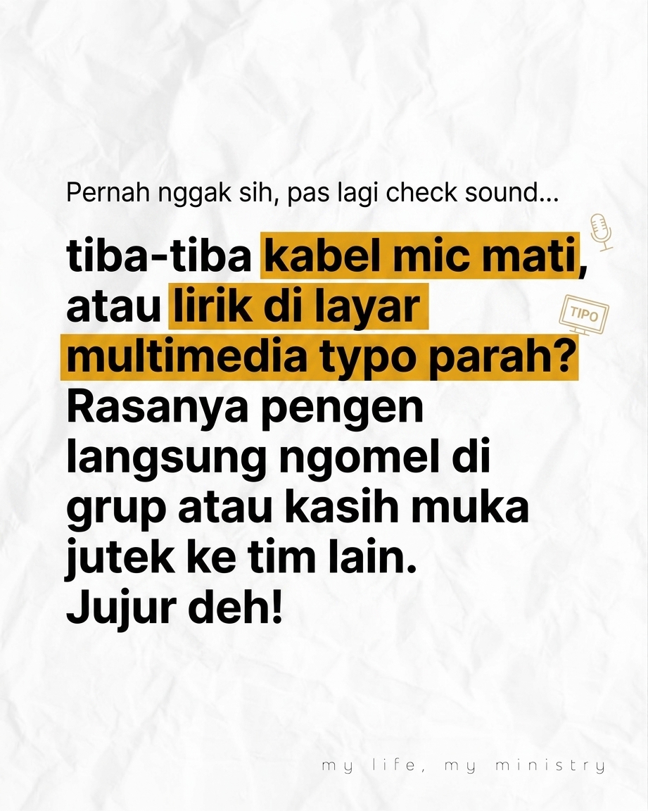 STOP MARAHMARAH DI GRUP WHATSAPP PELAYANAN! Kenapa sih kita gampang banget meledak pas lagi persiapan ibadah? Yuk, bedah rahasianya!