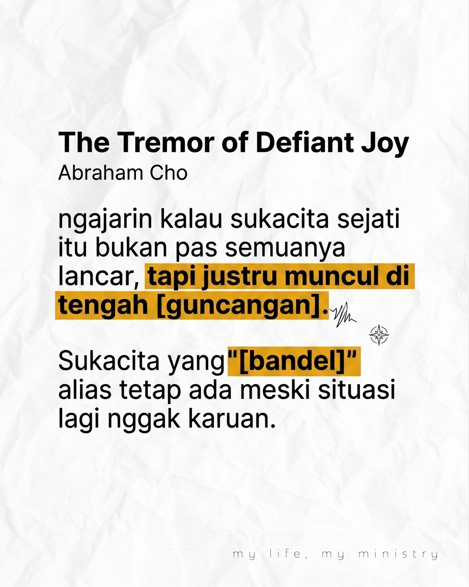 POV Pas Soundcheck Aman, Pas Ibadah Berantakan... Tapi Tetap Happy? Kok Bisa? Yuk bahas rahasia Defiant Joy di tengah chaos pelayanan!