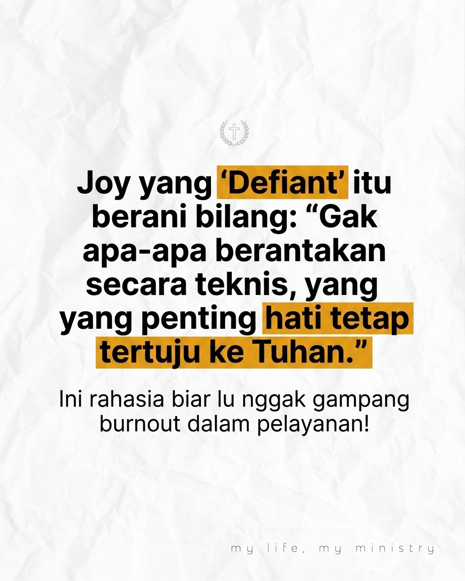 POV Pas Soundcheck Aman, Pas Ibadah Berantakan... Tapi Tetap Happy? Kok Bisa? Yuk bahas rahasia Defiant Joy di tengah chaos pelayanan!