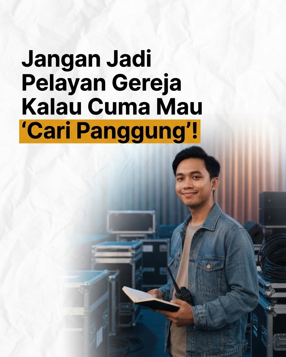 Jangan Jadi Pelayan Gereja Kalau Cuma Mau Cari Panggung!