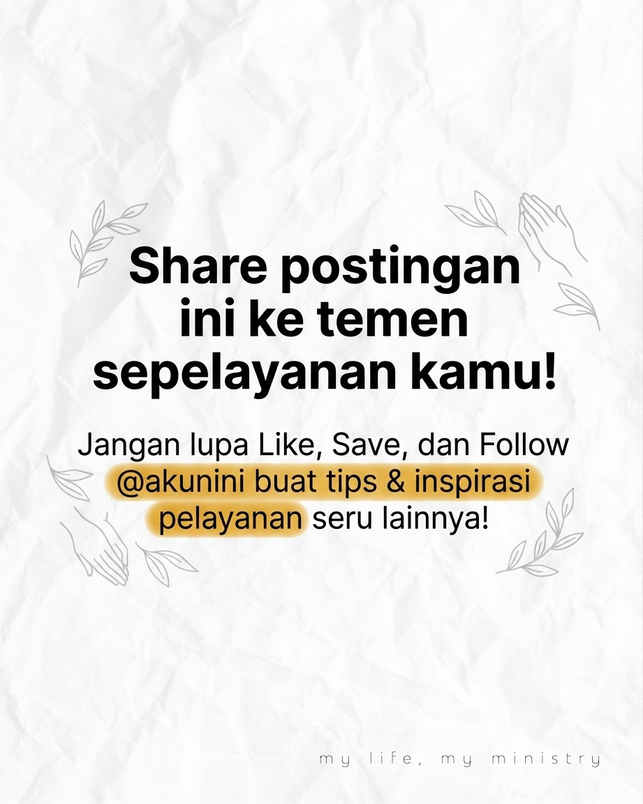Jangan Jadi Pelayan Gereja Kalau Cuma Mau Cari Panggung!