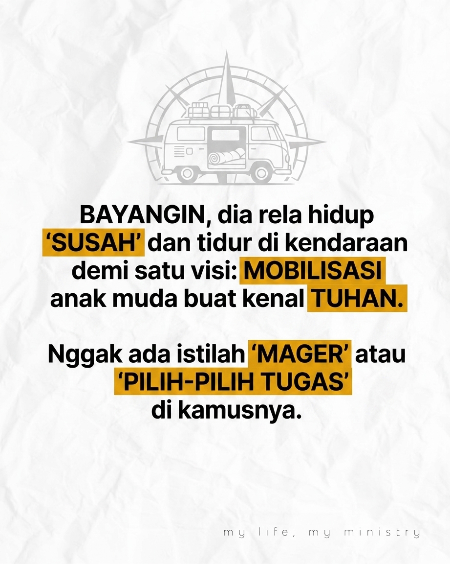 Jangan Jadi Pelayan Gereja Kalau Cuma Mau Cari Panggung!