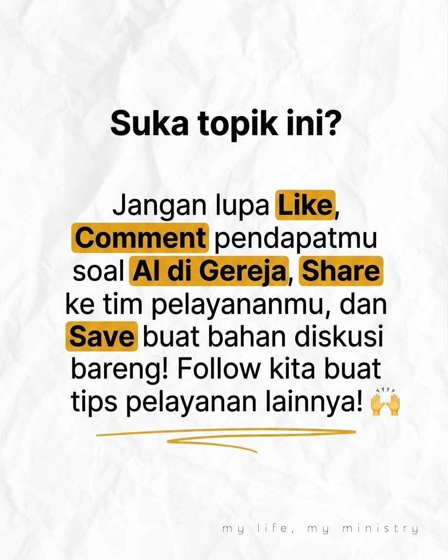 AI Bikin Kotbah Worship Jadi Robot? Jangan sampai pelayanan kita kehilangan jiwa garagara terlalu bergantung sama teknologi!