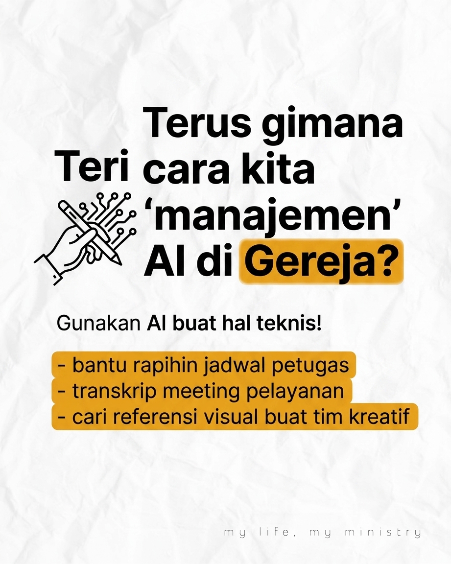 AI Bikin Kotbah Worship Jadi Robot? Jangan sampai pelayanan kita kehilangan jiwa garagara terlalu bergantung sama teknologi!