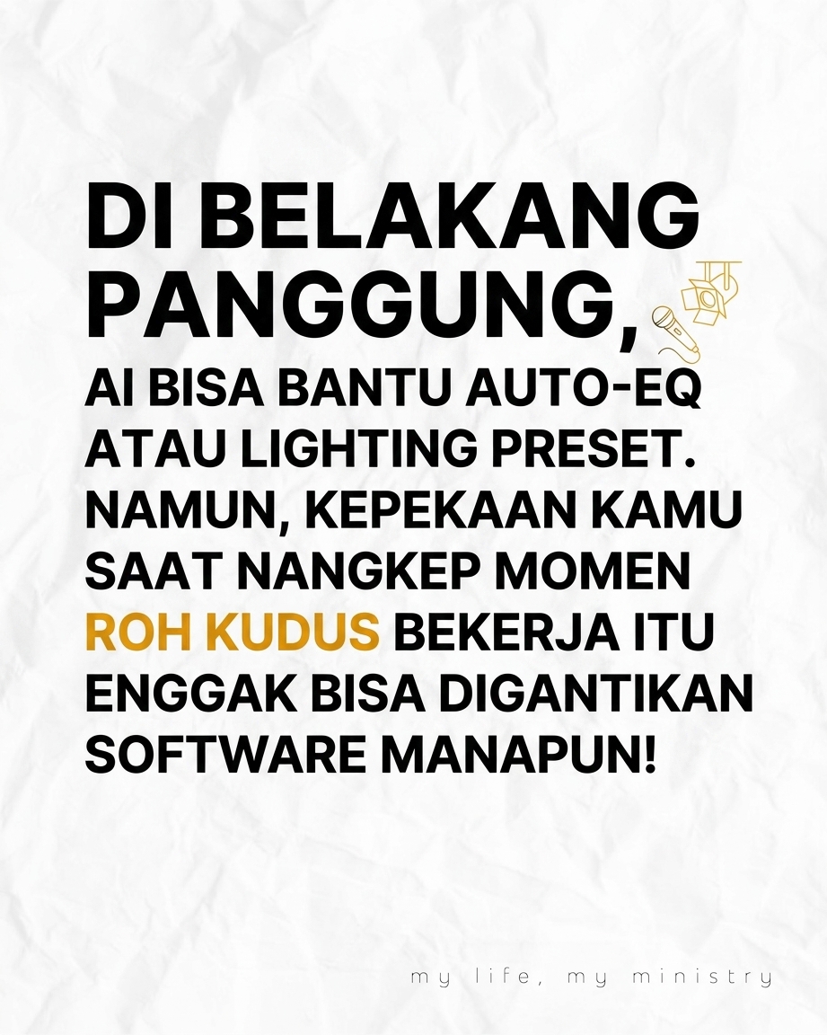 AI Bikin Kotbah Worship Jadi Robot? Jangan sampai pelayanan kita kehilangan jiwa garagara terlalu bergantung sama teknologi!