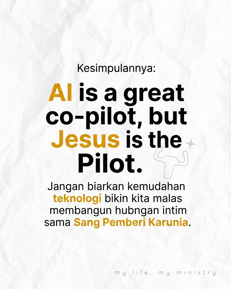 AI Bikin Kotbah Worship Jadi Robot? Jangan sampai pelayanan kita kehilangan jiwa garagara terlalu bergantung sama teknologi!