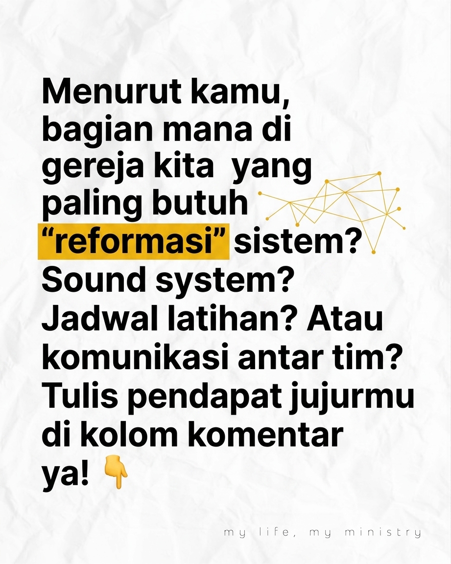 Bethel Church Aja Berubah, Masa Kita GiniGini Terus? 