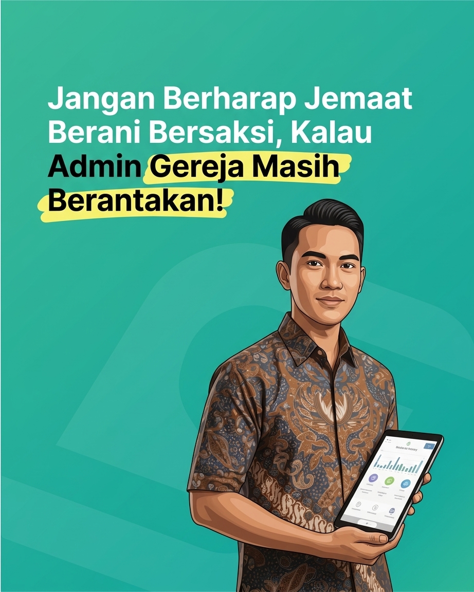 Jangan Berharap Jemaat Berani Bersaksi, Kalau Admin Gereja Masih Berantakan!