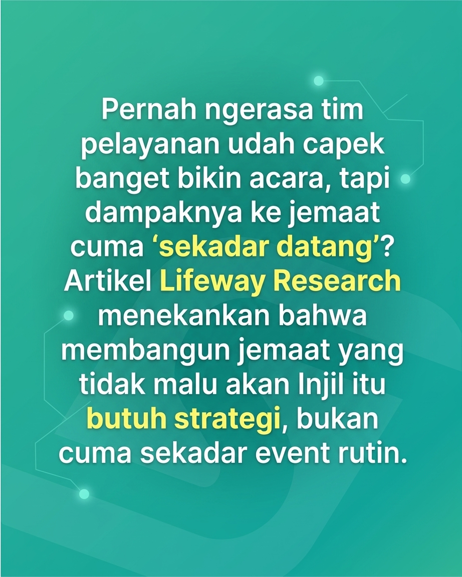 Jangan Berharap Jemaat Berani Bersaksi, Kalau Admin Gereja Masih Berantakan!