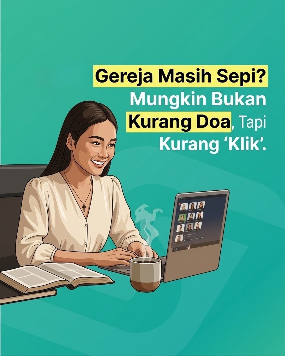 Judul Gereja Masih Sepi? Mungkin Bukan Kurang Doa, Tapi Kurang Klik.