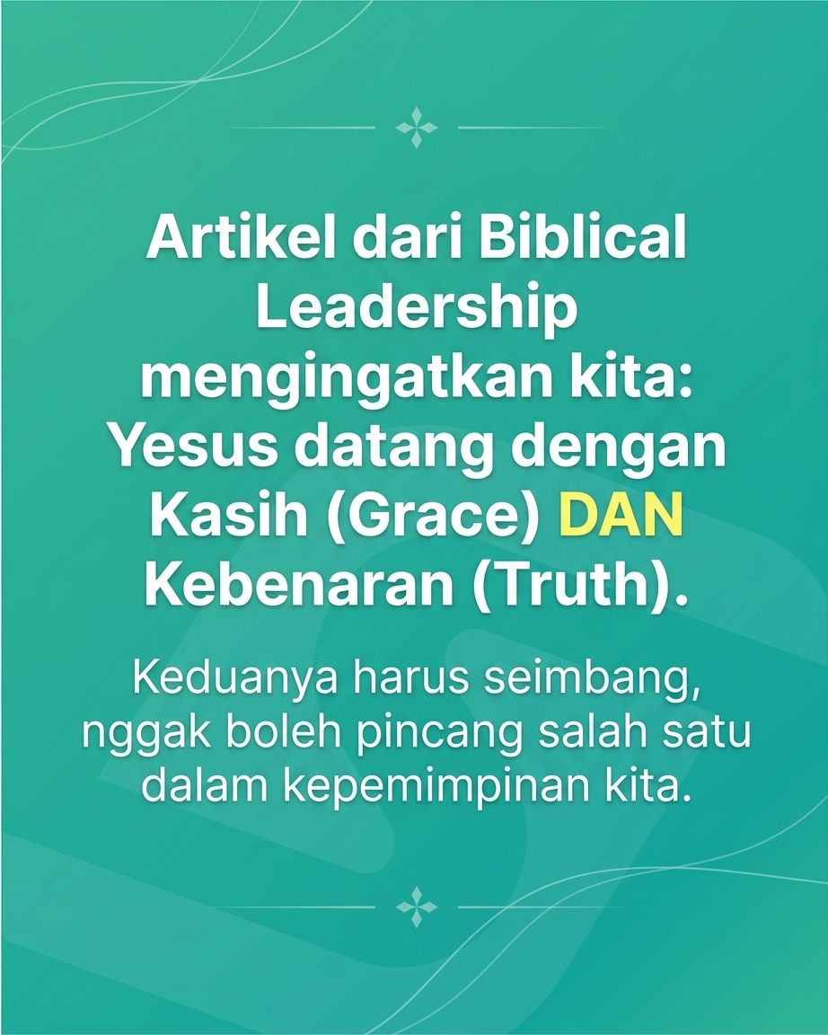 Gereja Berantakan Bukan Karena Kurang Doa, Tapi Karena Kelebihan Kasih? Seringkali kita terjebak dalam dilema antara menjaga perasaan atau menjaga standar pelayanan.