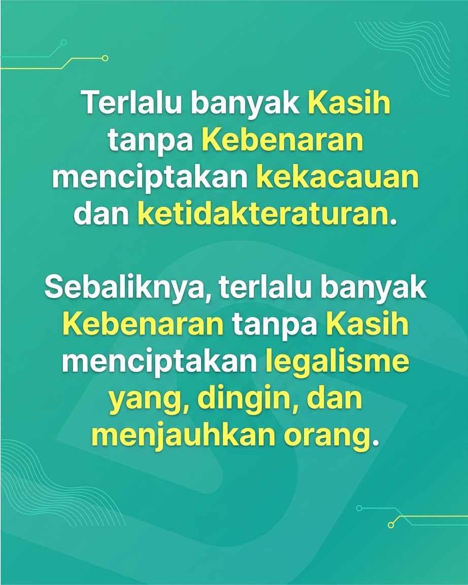Gereja Berantakan Bukan Karena Kurang Doa, Tapi Karena Kelebihan Kasih? Seringkali kita terjebak dalam dilema antara menjaga perasaan atau menjaga standar pelayanan.