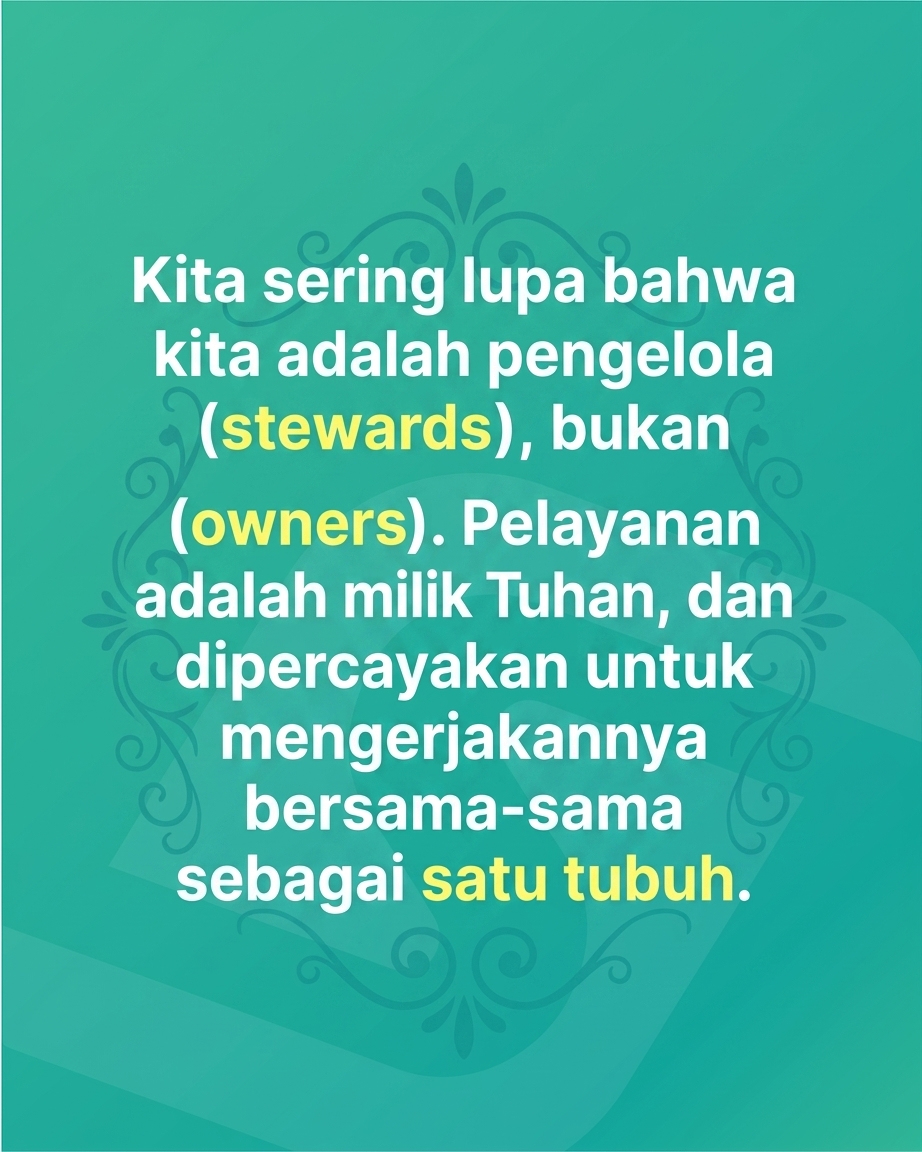 Stop Bilang Gereja SAYA Kalau Mau Pelayanan Maju! Kenapa katakata sederhana ini bisa menghambat pertumbuhan jemaat dan kesehatan organisasi Gereja Anda?