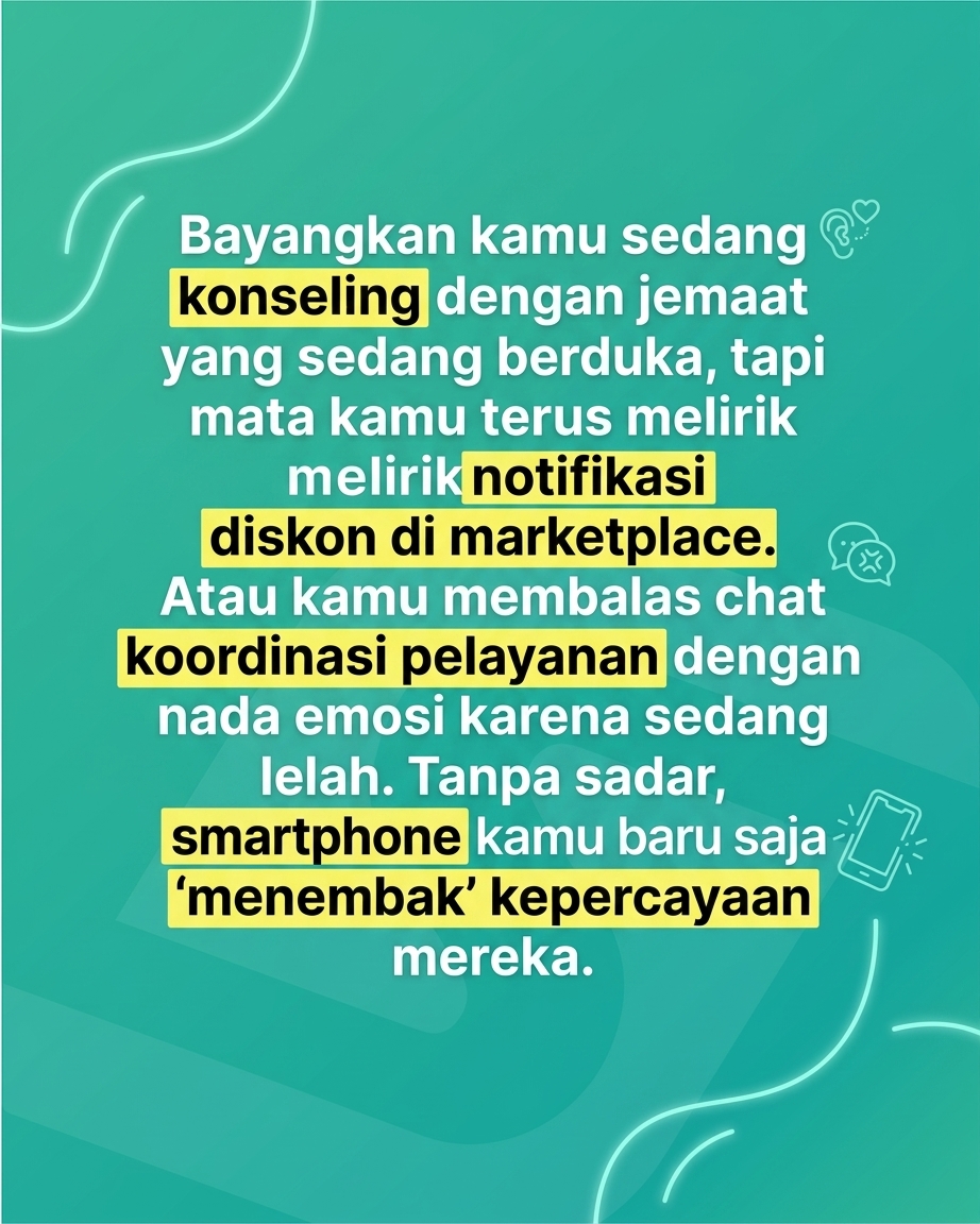 HP Kamu Itu Senjata yang Bisa Melukai Jemaat Sendiri! Pernah terpikir nggak kalau benda kecil di saku kamu bisa jadi alat paling berbahaya dalam pelayananmu?