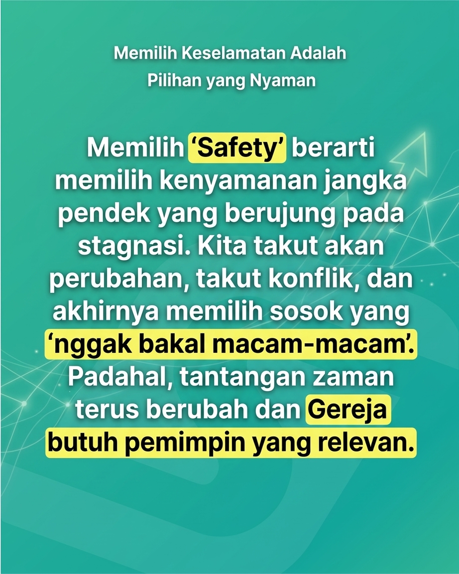 GEREJA ANDA SEDANG MENUJU JALAN BUNTU? Atau cuma takut ganti sopir?