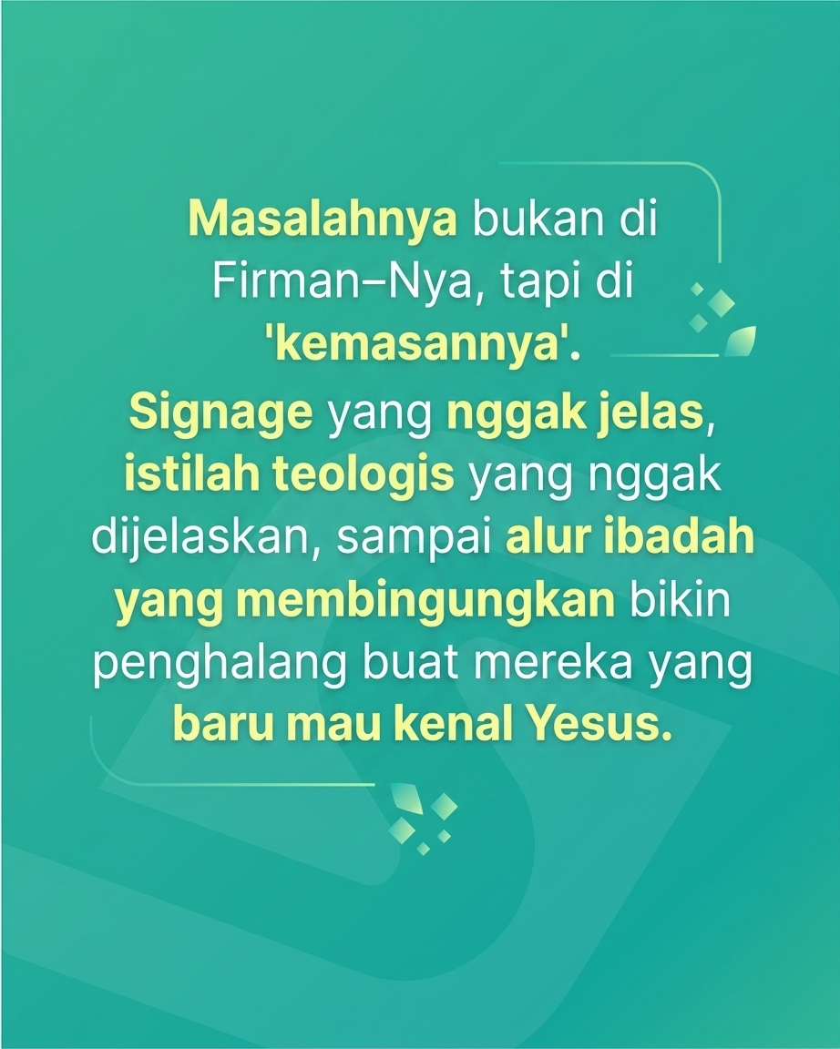 Jangan Ajak Orang Baru ke Gereja Kalau Masih Kayak Gini...